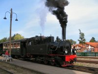 Der Zug ist bereit zur Abfahrt.-Vilsen 2006